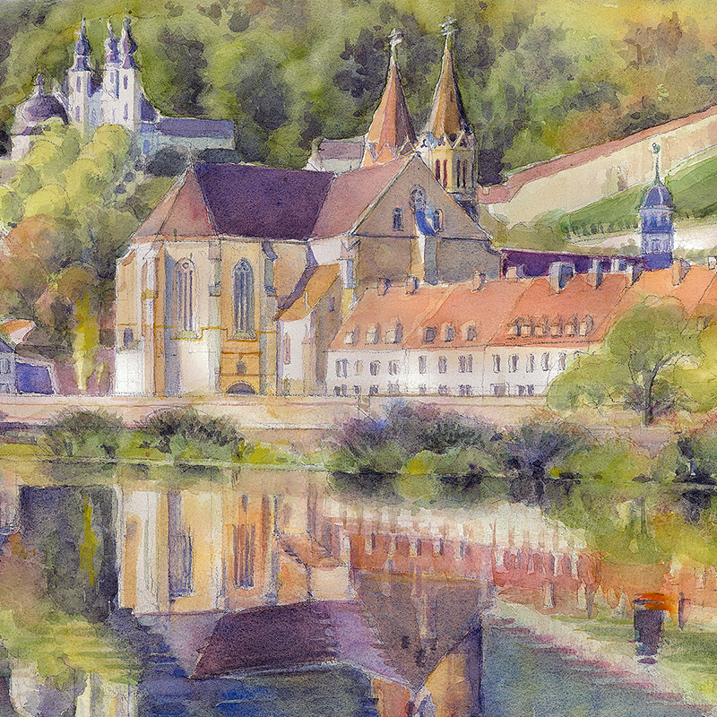 Würzburg, St. Burkard und Kaeppele